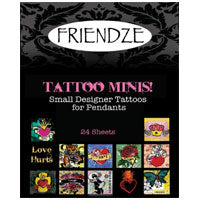 H3 Collage Graphic Art Paper, Tatoo Mini's, pack of 24