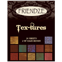 H3 Collage Graphics Papers, Tex-tures Leathers, pack of 24