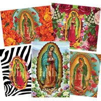 Friendze Designer Papers,-Virgin de Guadalupe-, 4-sheets 38 images