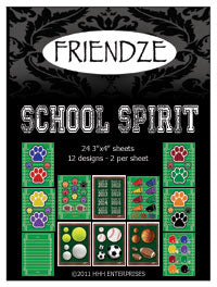 H3 Designer Papers, 3x4in sheets, School Spirit, Pack of 24