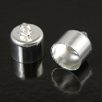 7mm Silver Finish Bottle/Charm Cap pk/6