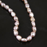 9mm Champagne Baroque Pearl Beads, 16 inch strand