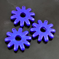 43mm Magnasite Spur Rowels Pendant, Lapis Blue, pack of 2