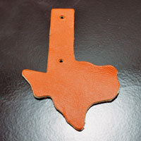 Assorted, Leather Key Fob Cut-Outs, pack of 6