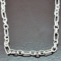 17 inch Classic Silver Cable Necklace, ea