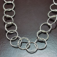Classic Silver Cable Necklace, EA