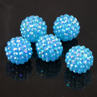Turquoise Crystal Balls, (14 crystal balls), Shamballa CRYSTALLIZED Beads