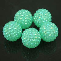 Turquoise Crystal Balls (10 crystal) Shamballa CRYSTALLIZED