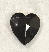 18x16mm Crystal Ruby Gem-Cut Faceted Heart, ea