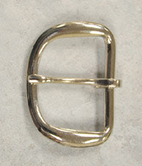 Silver D Ring Belt Buckle for 1.25 to 1.5in snap belt, pk/2