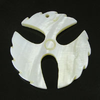 44mm(1.7in) Carved Shell Pendant, ea