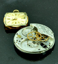 Steampunk Watch Parts Movements Casing, Assorted Parts in each bag