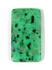 28X50mm Kiwi Emerald Rectangular Pendant, ea