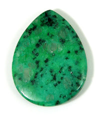 35x45mm Kiwi Emerald Pear Shaped Pendant, ea