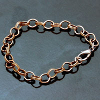 7.5 inch Antique Copper Cable Chain Bracelet,1each