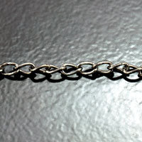 7in Gun Metal Link Chain Bracelet, w/lobster clasp ea