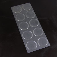 1in Self Adhesive Clear Epoxy Dots, pk/10