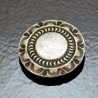 29mm Antiqued Silver Shield Concho Button Cover, each