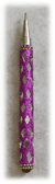 Fancy Ink Pen, Fuschia with Mirrors, Sold by Dozen