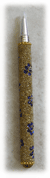 Fancy Ink Pen Gold/ Blue e, Sold by Dozen
