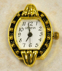 19x27mm Gold Oval Watch Face, each