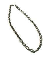 17" Cable Chain Rustic Necklace, -EA