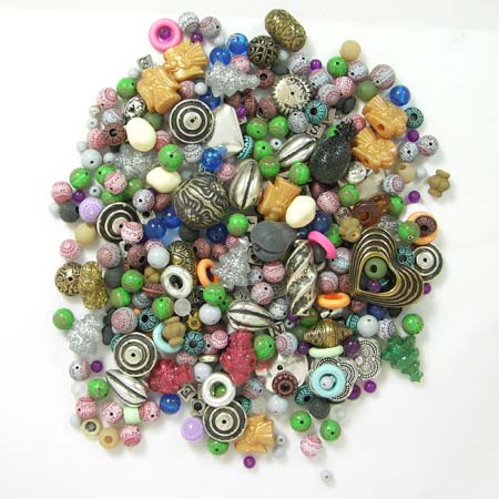 pound Bead Mix Grab Bag Assorted, bag