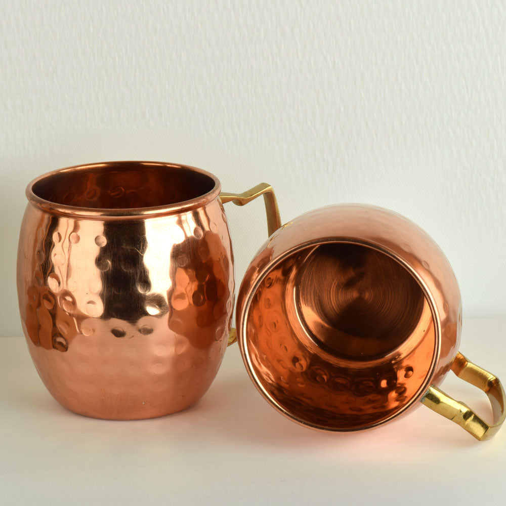 Pure Copper and Brass Moscow Mule Mugs (set of 4)