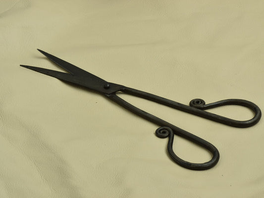 Scissors, forged steel hand made retro scissors, antique round handles forged steel, each J548BK
