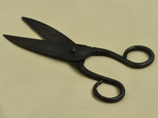Scissors, forged steel hand made retro scissors, antique round handles forged steel, each J542BK