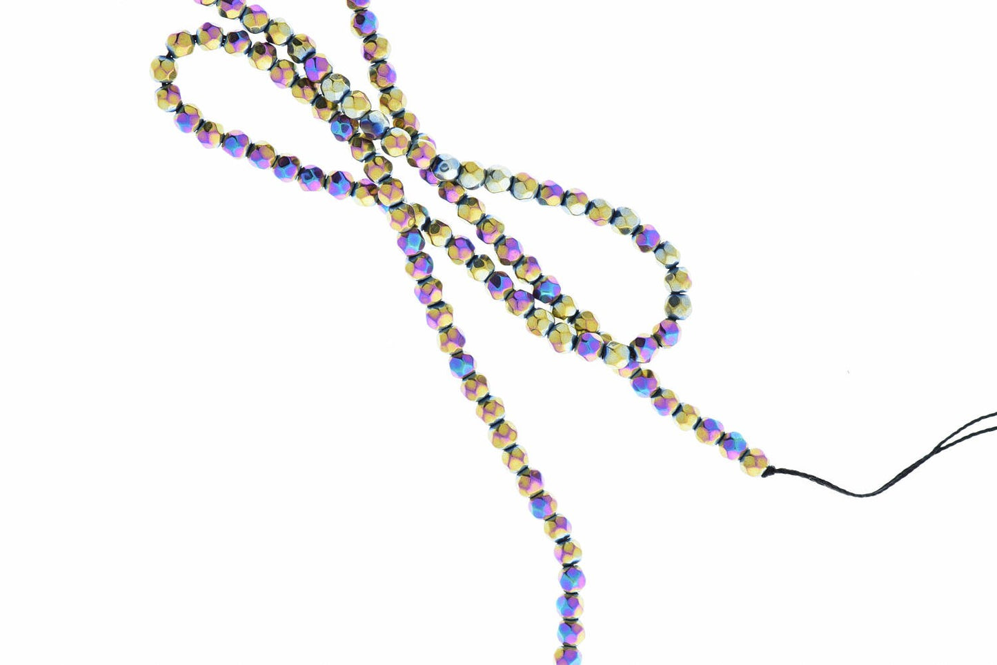 Pyrite beads multi color, 16 inch strand, Each