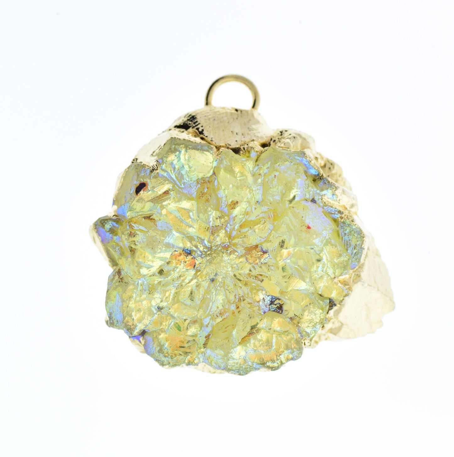 Agate pendant gold leaf borders, purple, varied sizes shapes, each