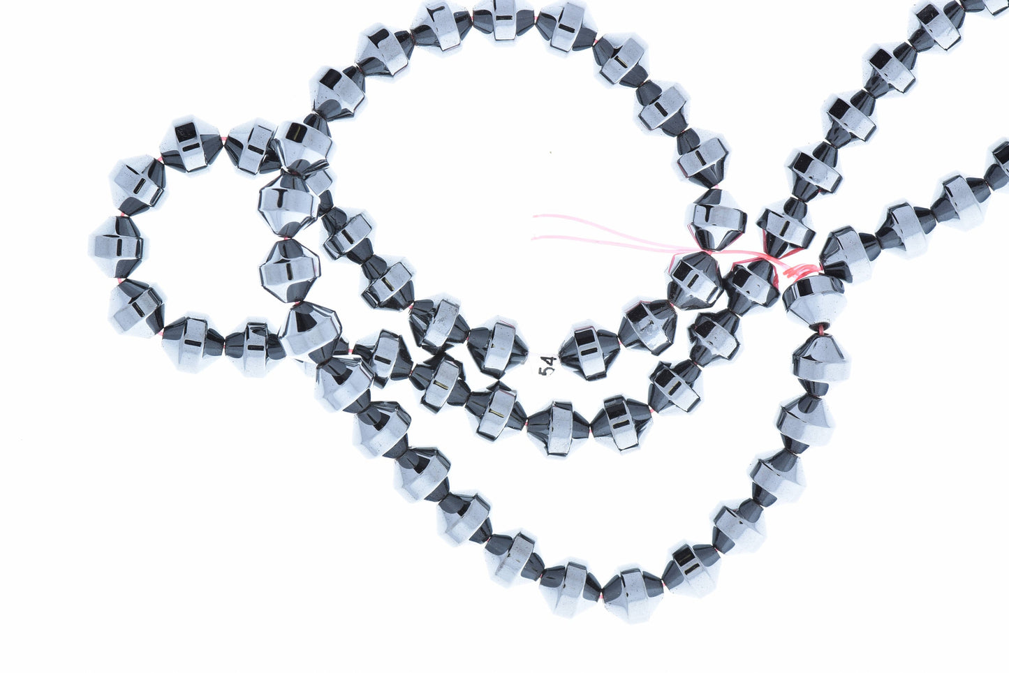 Natural Hematite 6mm Beads, metallic black gray, 16 inch strand