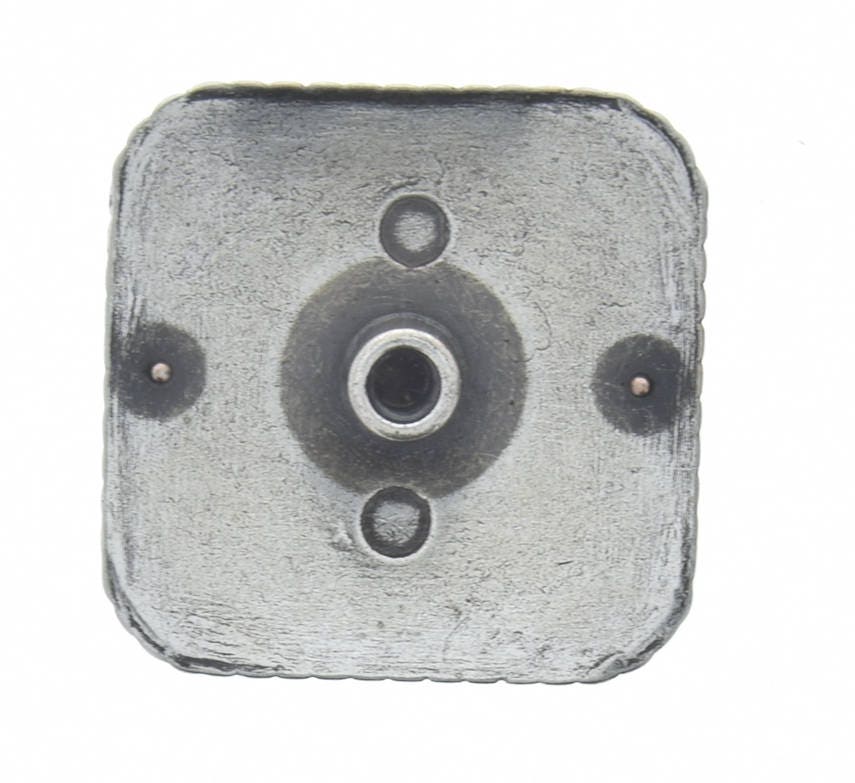 Tooled Silver Concho, square, with screw on back, 1.75", 2 each