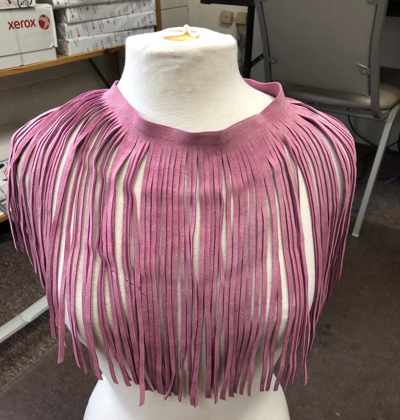 Fringe Dark purple, Merlot, 10 inch length with 1/2 bias at the top. sold by the foot