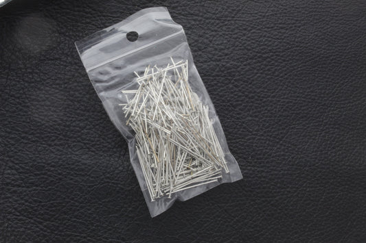 1 inch head pins with 2mm head, silver tone, Pins are 1/2mm thick, 1 ounce