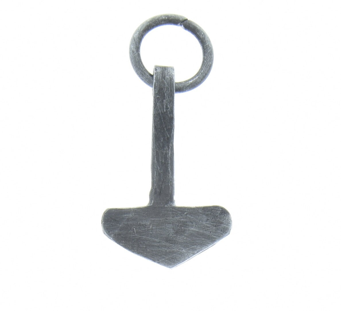 Norse Viking Thors Hammer Pendant drop, 48mm with loop, forged steel, each