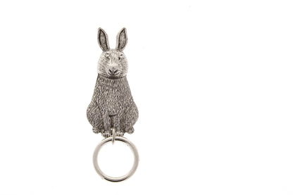 Rabbit readers eye glass or badge holder with magnetic clasp, Antique Gold or Antique Silver, Each