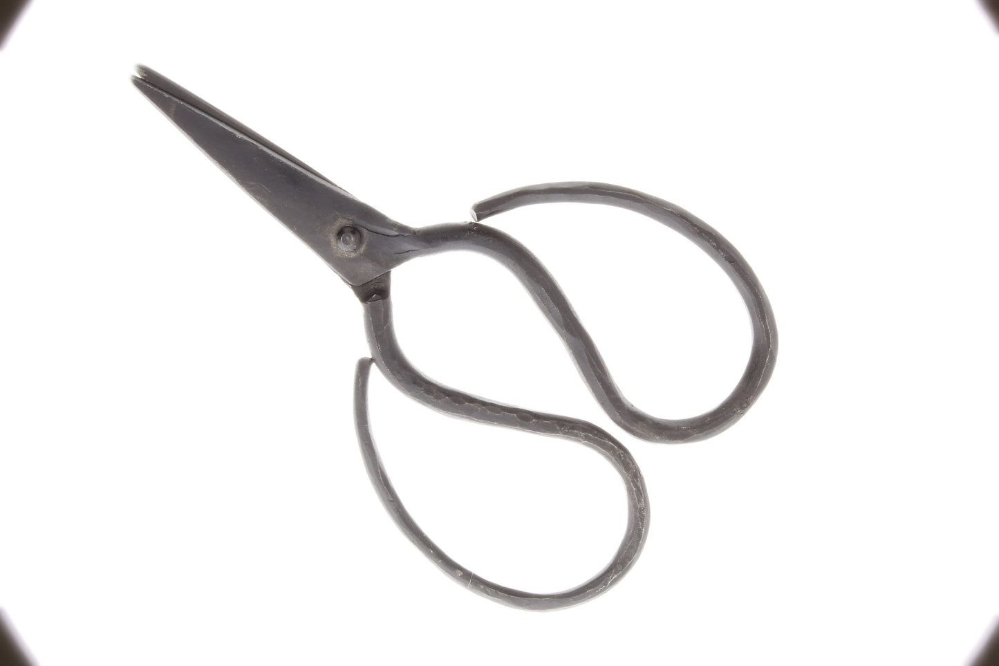 6" Rustic Scissors, Hand forged in antique vintage style, rustic brown, each