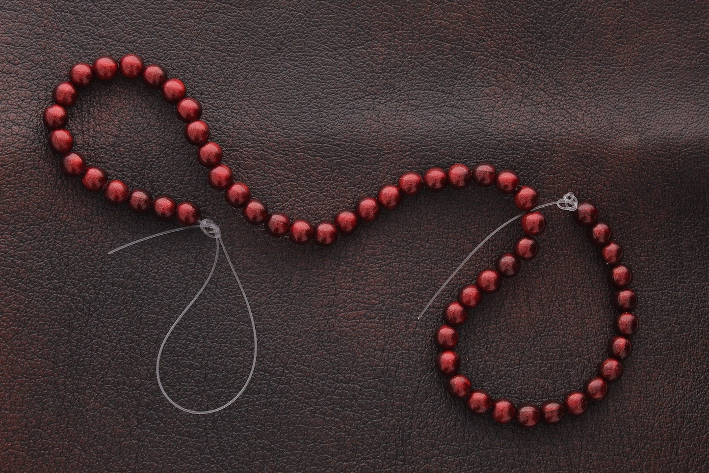 Italian Scarlet Red Lucite Beads, 6mm, pack of 56