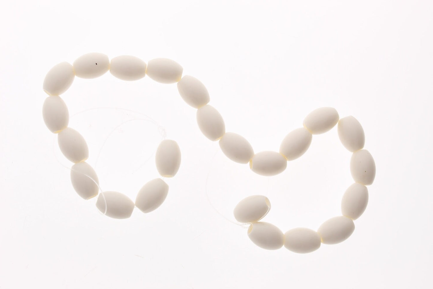 14mm Oval Egg Shell Bead, pack of 12