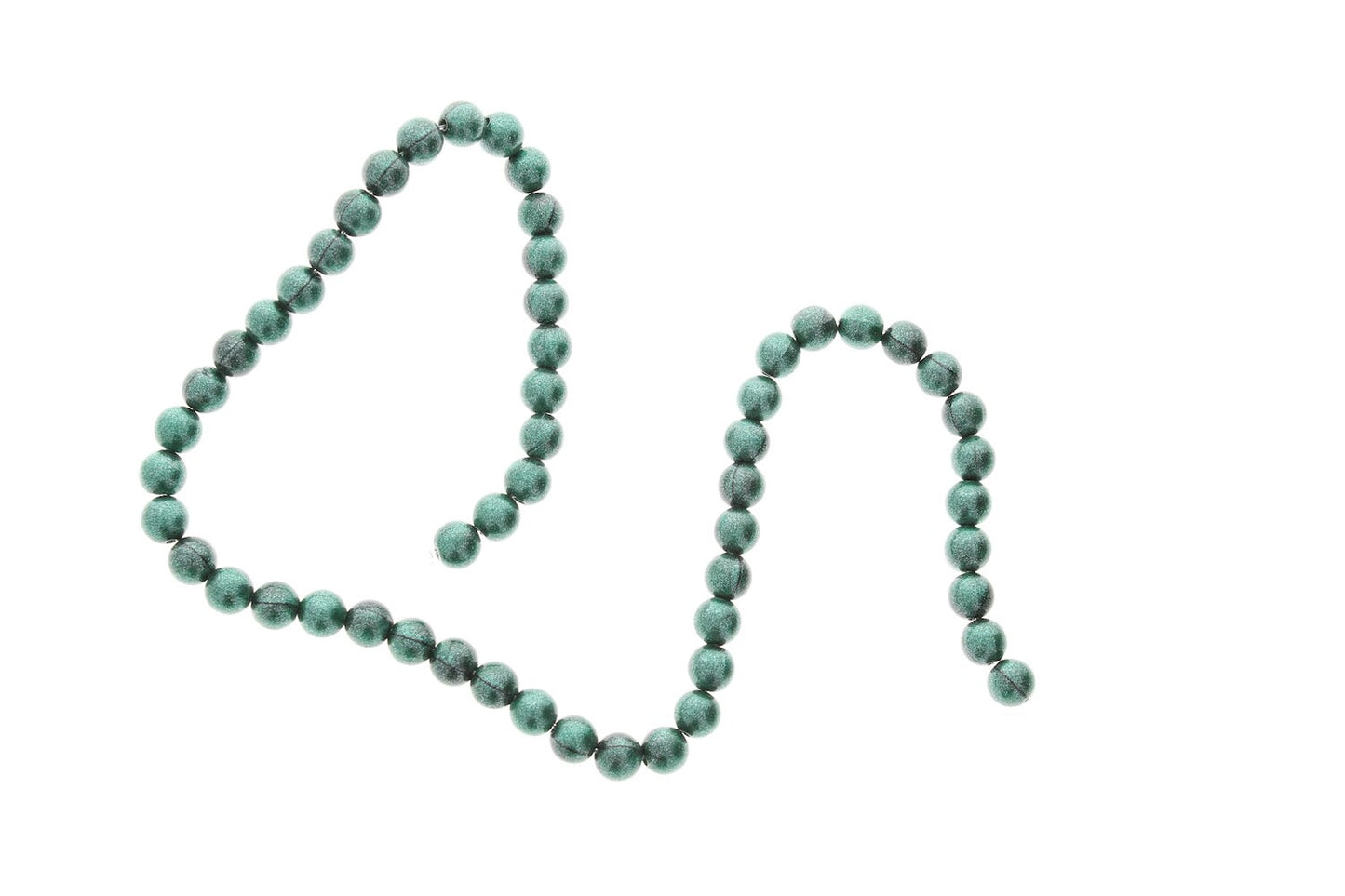 Italian Pine Green Lucite Beads, 6mm