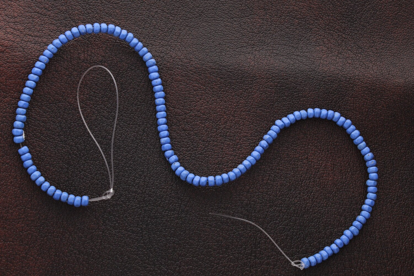 Denim Lapis Acrylic Pebble Beads 4mm, 1 strand