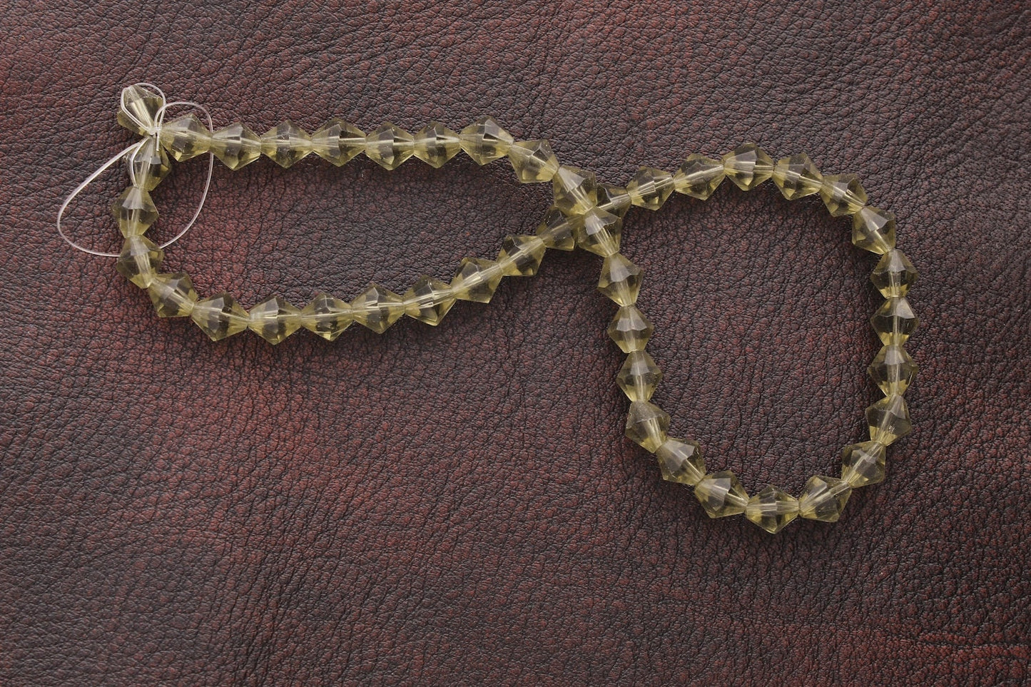 Bicone faceted smokey Quartz beads 8mm,