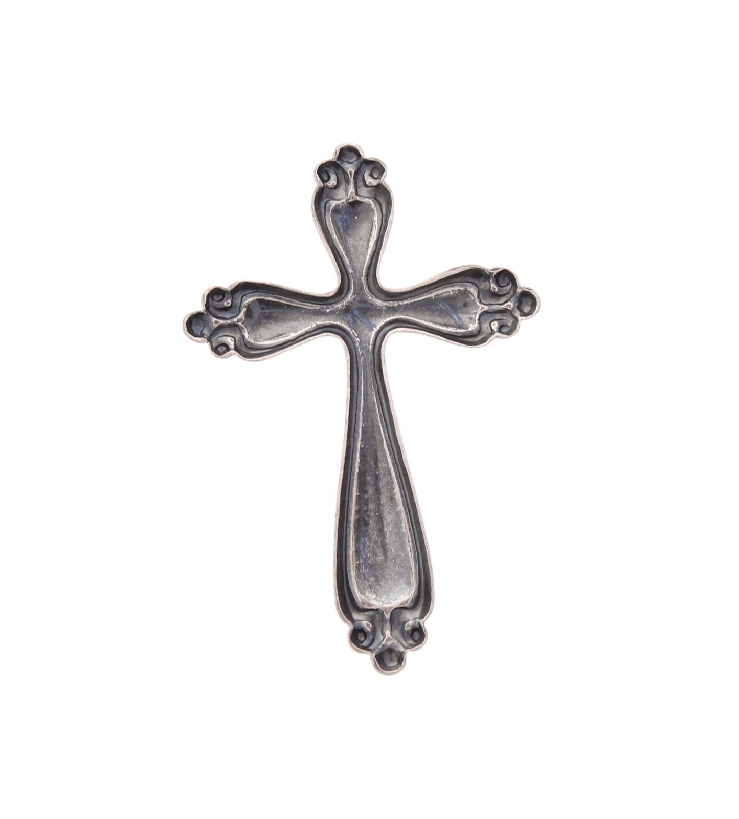 45mm Cross Charm, Classic Silver,pack of 6
