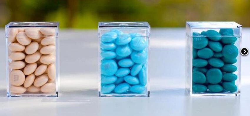 3.5" Food Safe PBA Free Plastic Cube Box with Lid. Candy Packaging, Bead Charm Organizer Organization, FREE Shipping, pack of 10 each