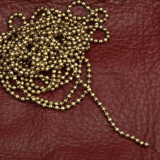2.5mm Ball Chain, for necklaces or bracelets, antique brass gold, 10 feet on a spool