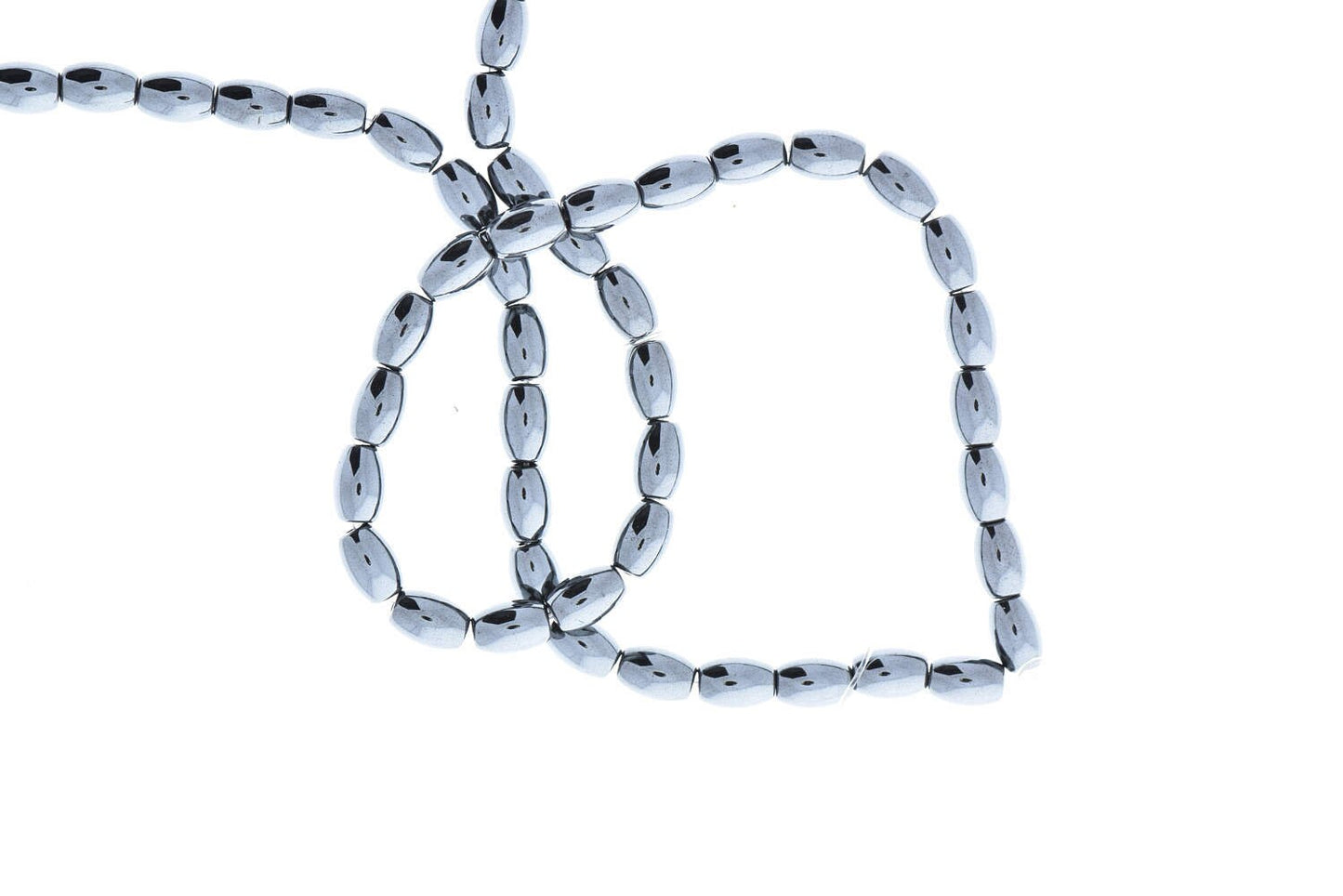 Magnetic Hematite Rice Bead, 8x5mm, 16 inch strand 9132/85