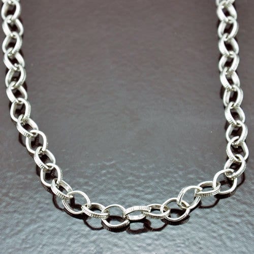 3 Necklaces with lobster clasps, Silver Rolo Chain, 30" length