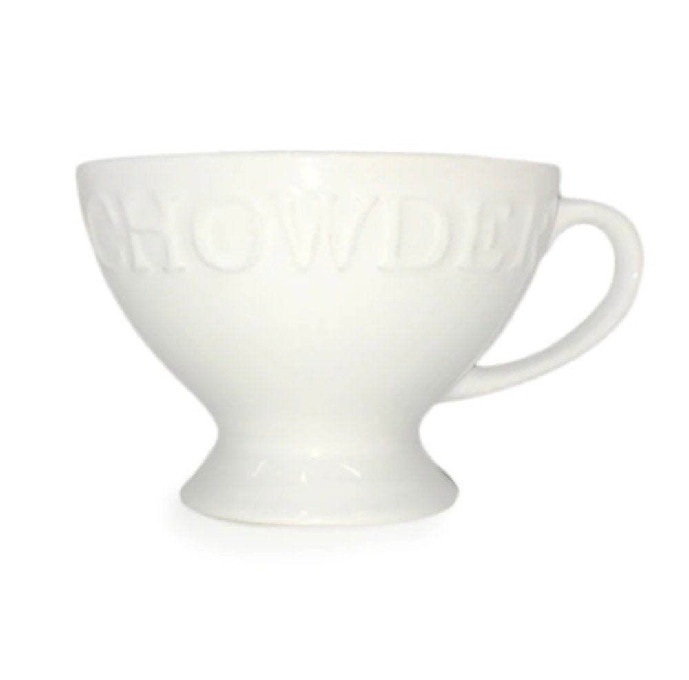 Chowder Bowls in Blue or White, White Gumbo Bowls set of 2